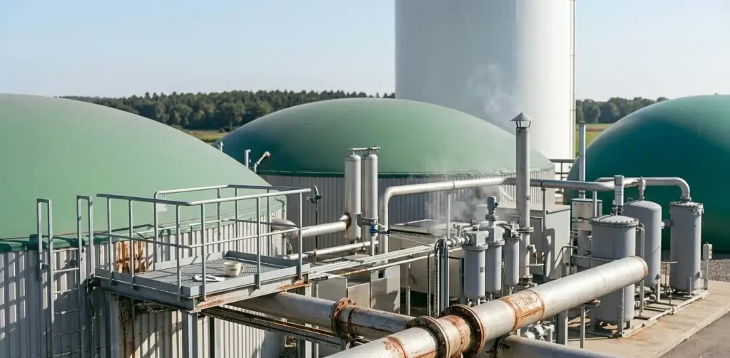H₂S en planta de biogás y proceso de desulfuración del sulfuro de hidrógeno